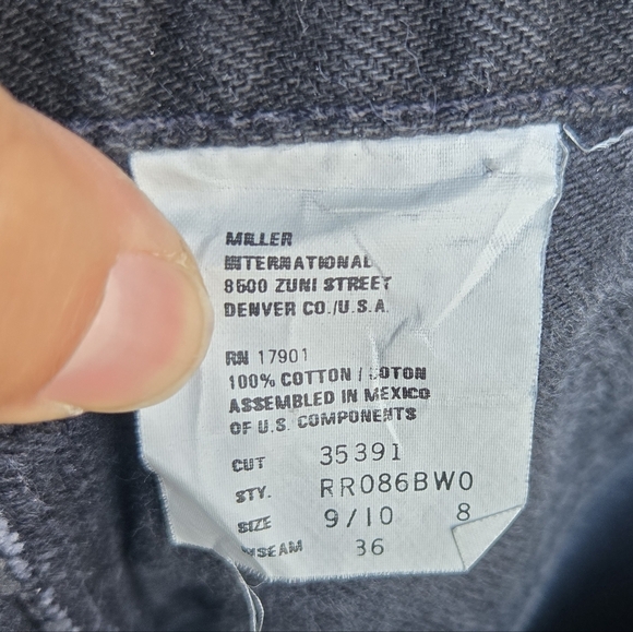 Vintage Authentic Rockies Jeanswear Bareback Sz 9/10 Slim Bootcut Western - Picture 2 of 11